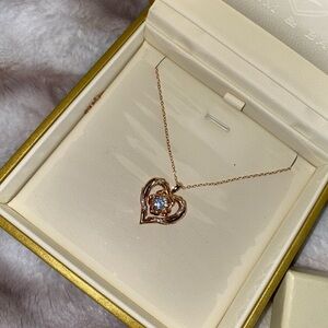 Elegant Gold Heart Pendant Necklace